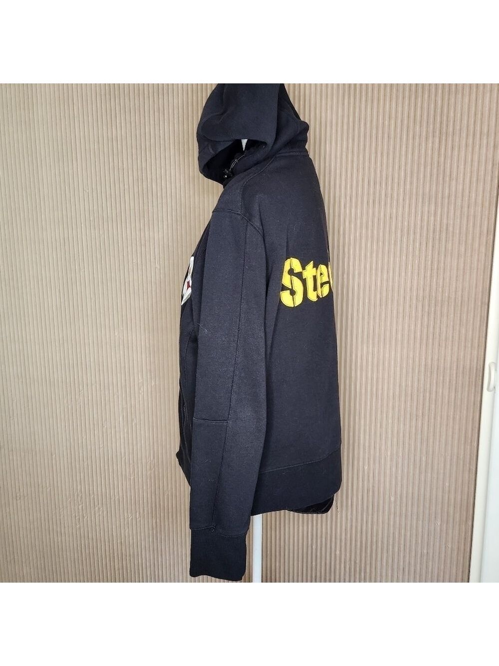 Vintage NFL Pro Line Pittsburgh Steelers Fleece Lined Hooded Full Zip Jacket XL - Picture 5 of 12